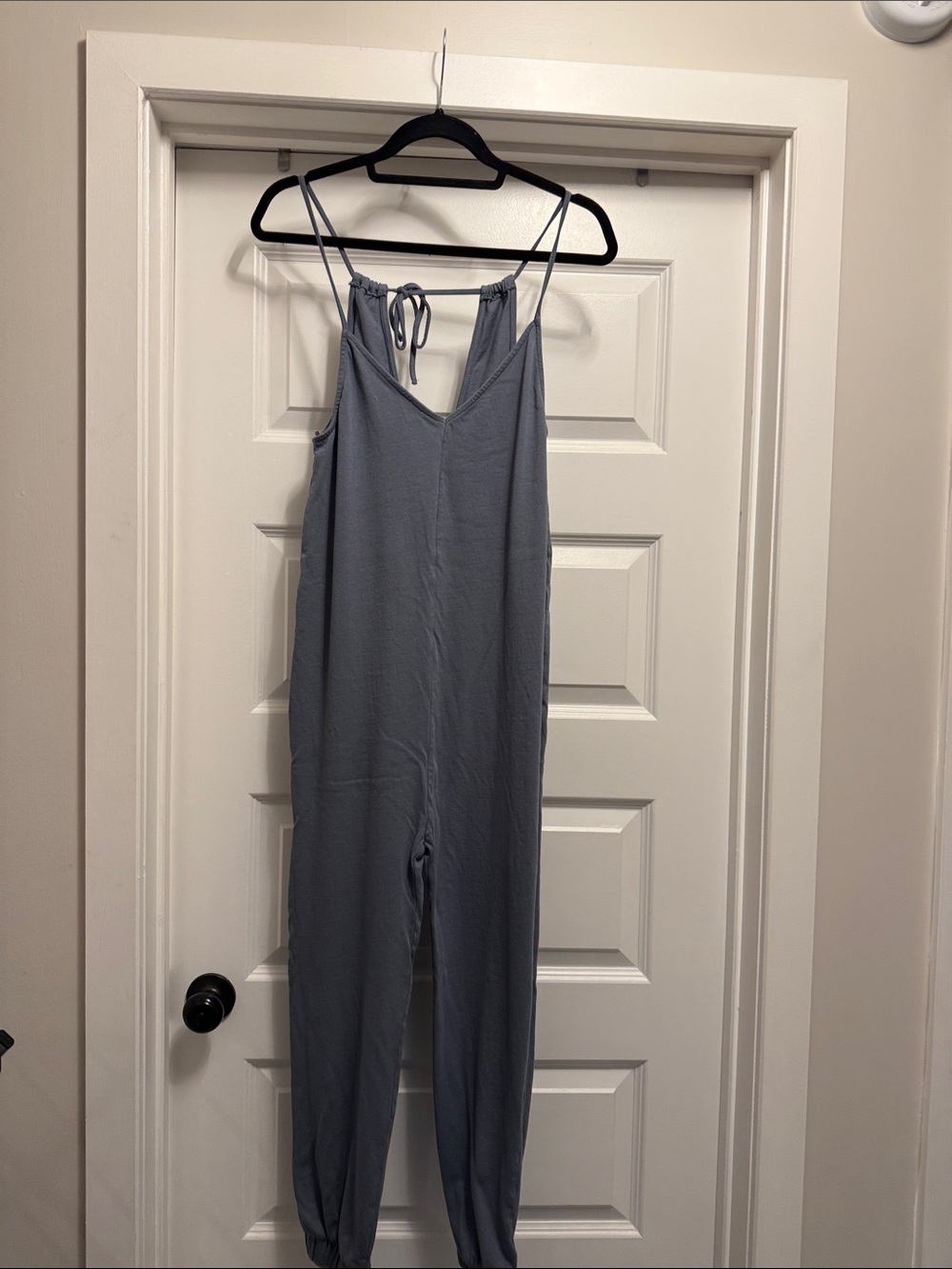 Zara Casual Blue Sleeveless Jumpsuit